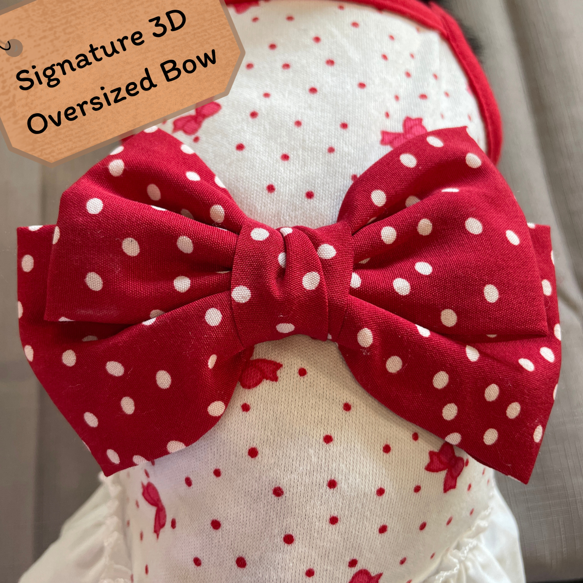 Retro Polka Dot Dress | With Signature Oversized Bow (S-XL)