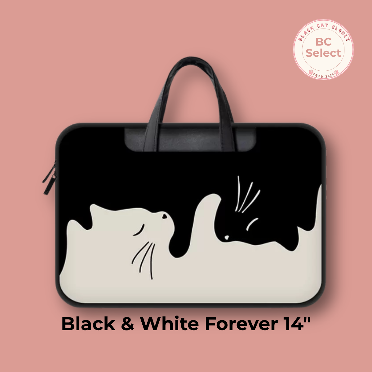 Black Cat Laptop Bag 14"~ 14.6" - BC Select