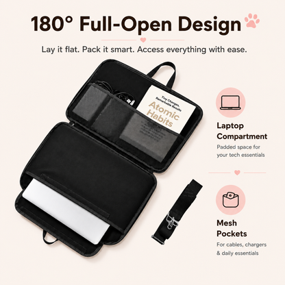 Black Cat 180° Full-Open Laptop Bag - BC Select