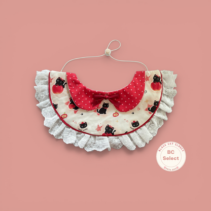 Sweet Pie Pet Bandana | Polka Dot Lolita Collar with Adjustable Drawstring