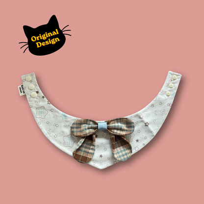 Pet Collar - Plaid Bow Series