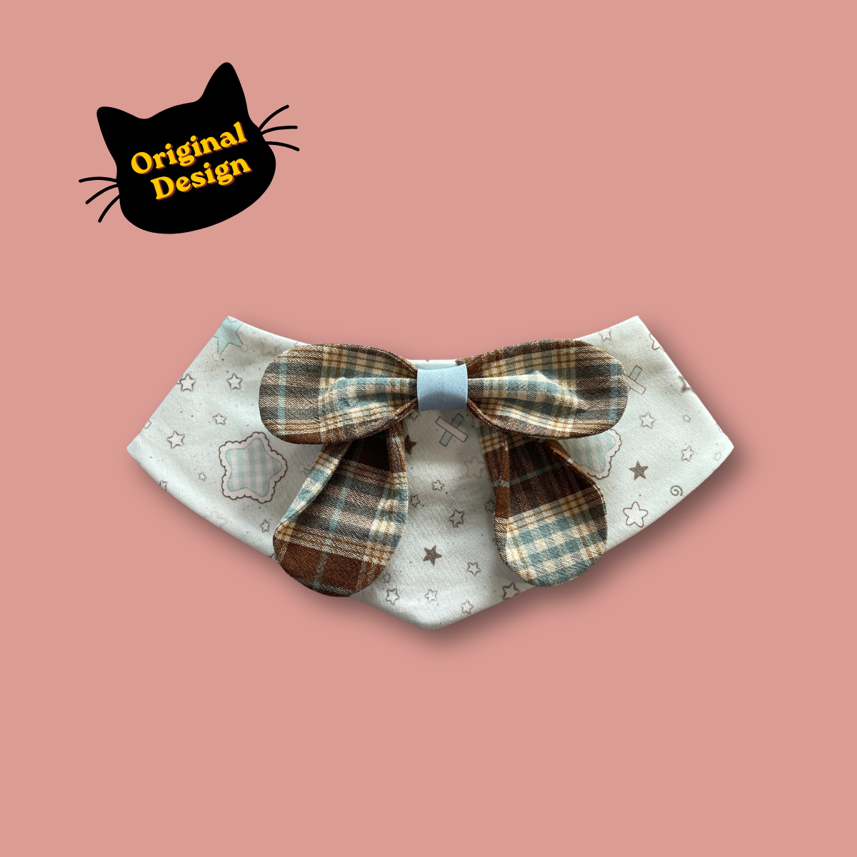 Pet Collar - Plaid Bow Series