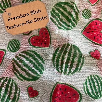 Summer Fruits Slub Cotton Tank S-XL