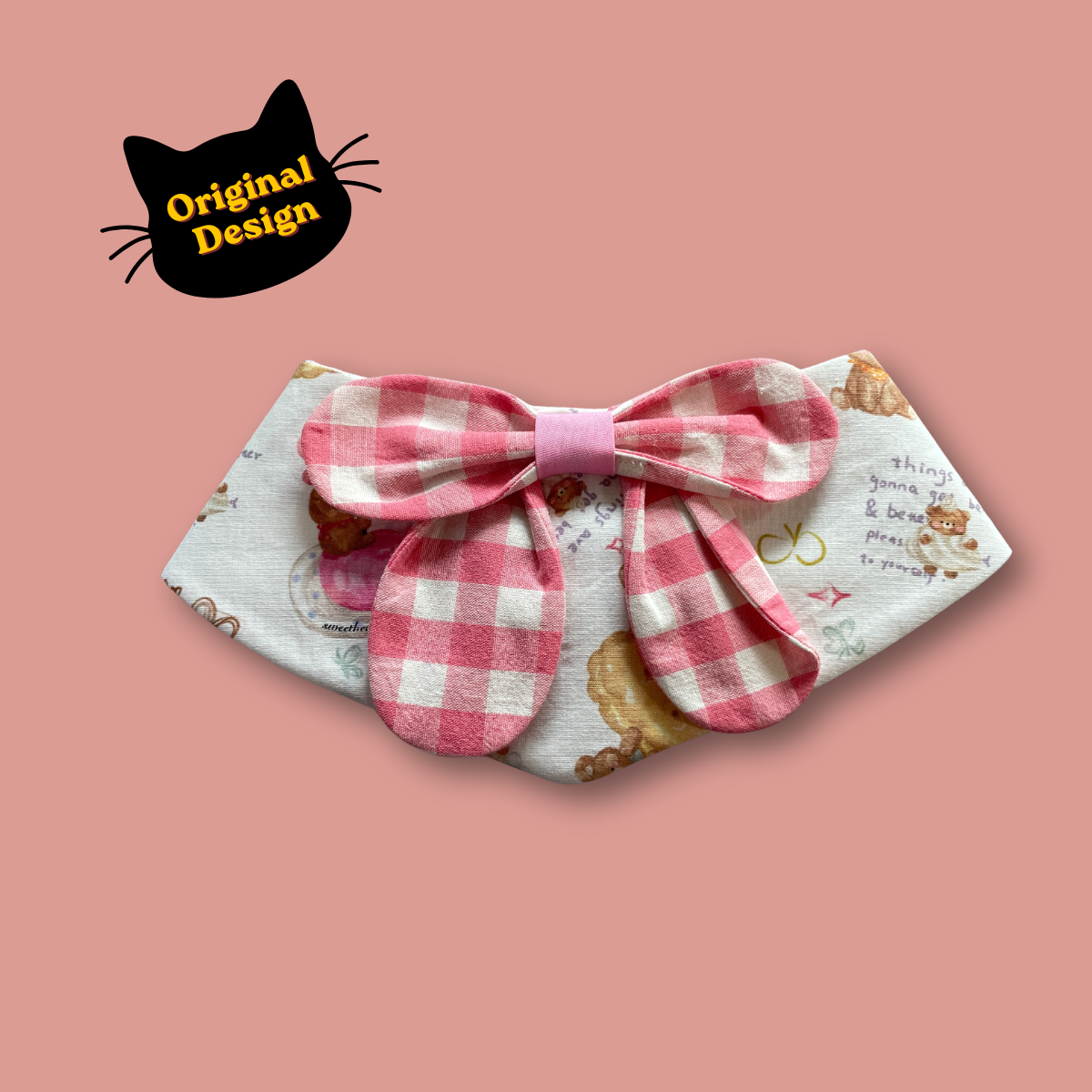 Pet Collar - Plaid Bow Series