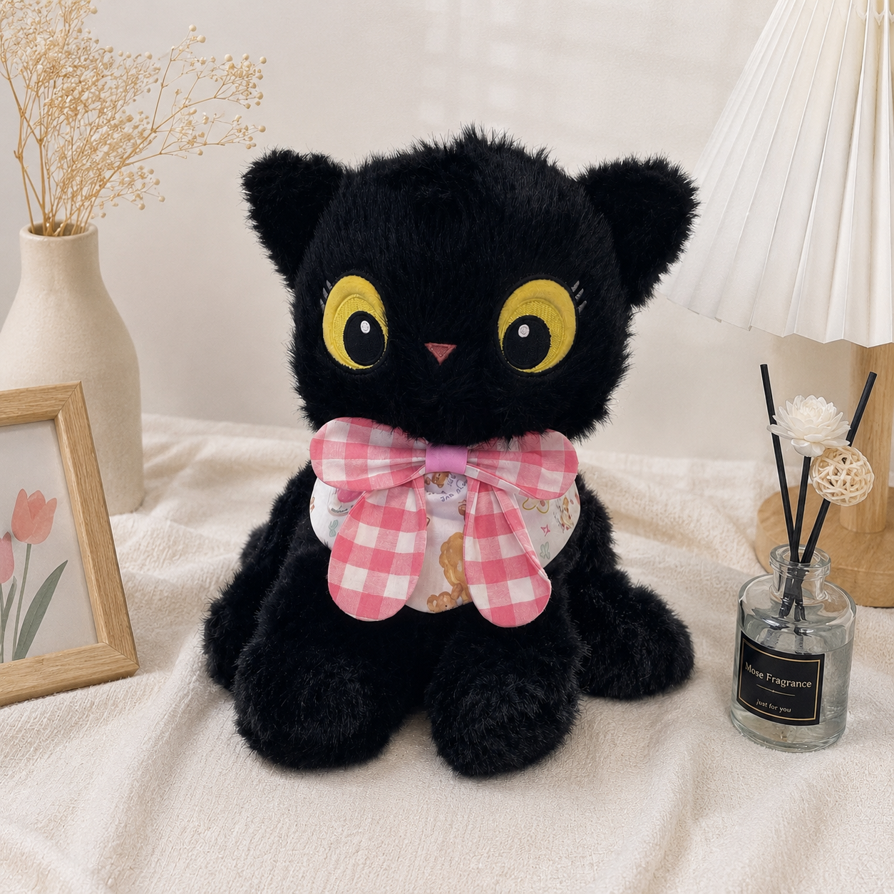 Pet Collar - Plaid Bow Series