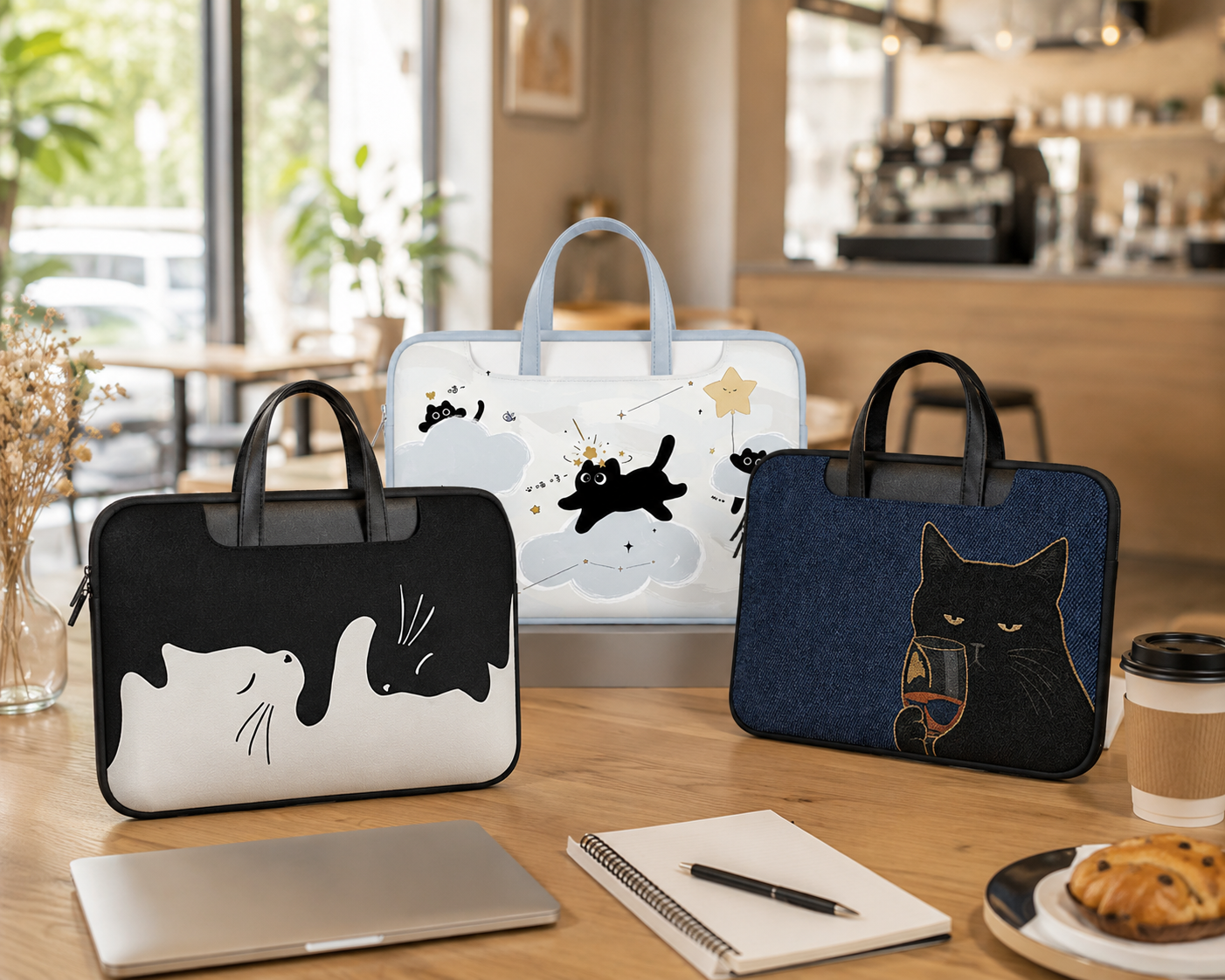 Black Cat Laptop Bag 14"~ 14.6" - BC Select