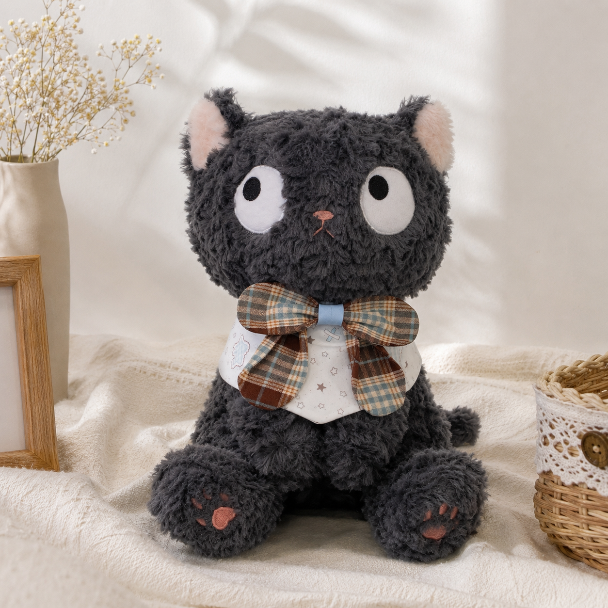 Pet Collar - Plaid Bow Series