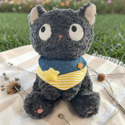Sunny Denim Pet Bandana | 3-Way Adjustable Snap Collar