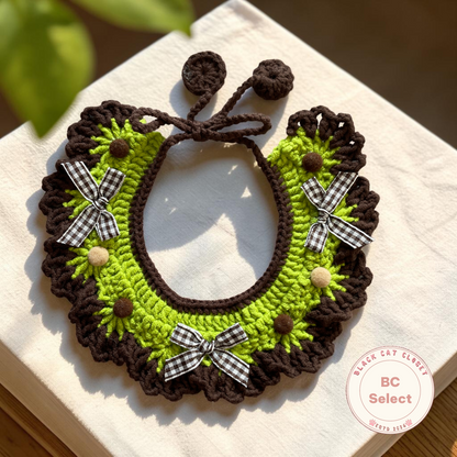 Handcrafted Crochet Cat Bandana