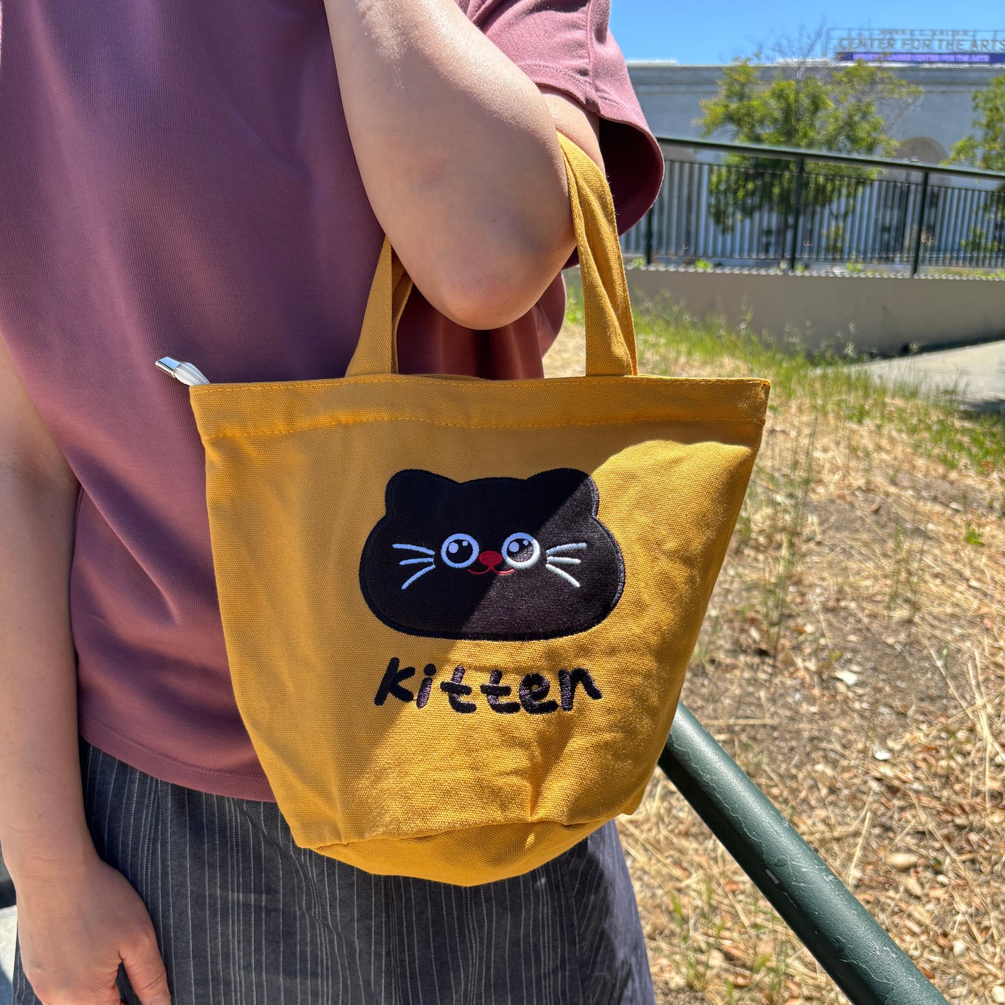 Black Cat "Kitten" Canvas Tote - BC Select
