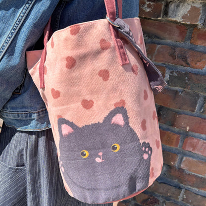 Black Cat Heart Bucket Bag - BC Select