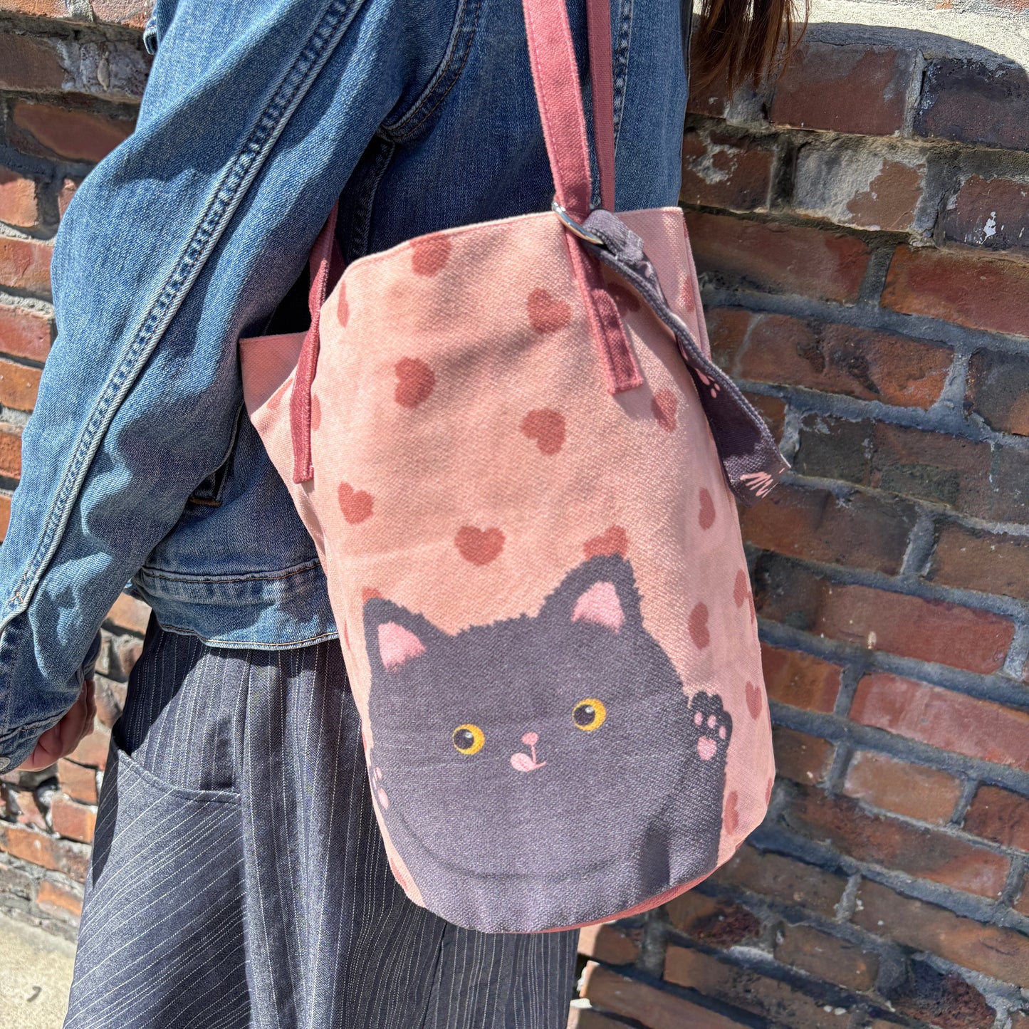 Black Cat Heart Bucket Bag - BC Select