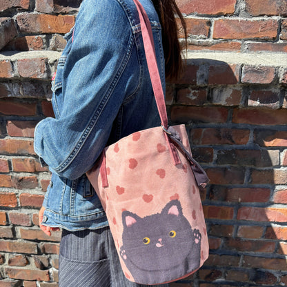 Black Cat Heart Bucket Bag - BC Select