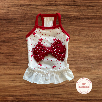 Retro Polka Dot Dress | With Signature Oversized Bow (S-XL)