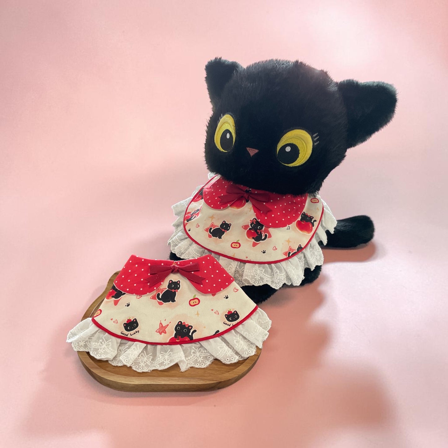 Sweet Pie Pet Bandana | Polka Dot Lolita Collar with Adjustable Drawstring